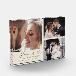Bloc Photo Mémoires faites avec amour Crème de mariage