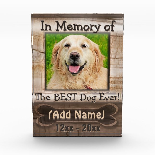 Bloc Photo Mémorial aux chiens (Devant)