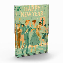 Bloc Photo Mid Century Happy New Year The Martini Dance