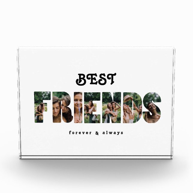 Bloc Photo Modern Best Friends Collage Cadeau Photo Pour Amis (Devant)