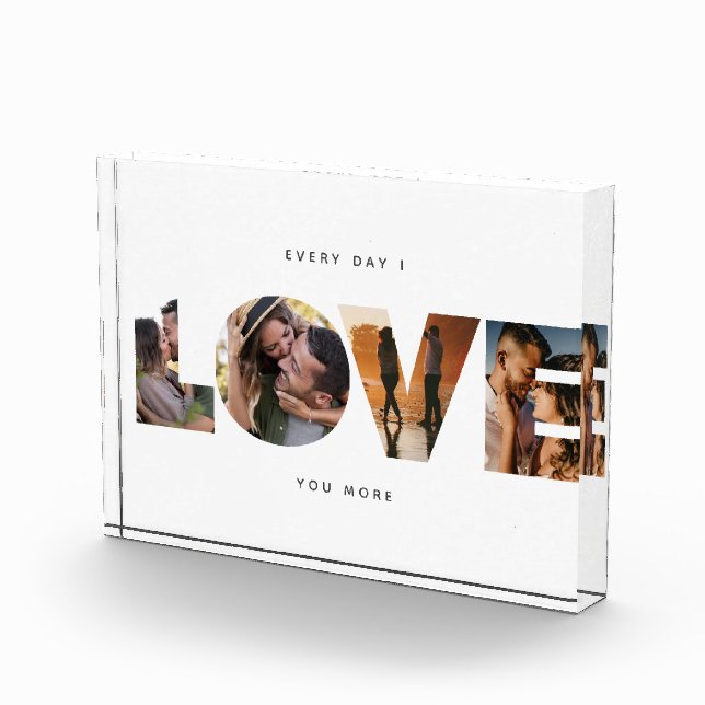 Bloc Photo Modern LOVE Collage Cutout Valentine's Day (Droite)