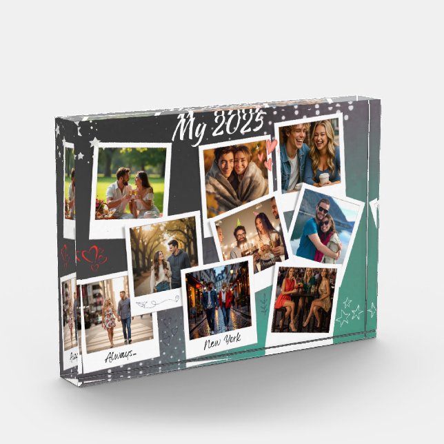 Bloc Photo | Modern Minimalist Love Keepsake, Personalized  (Gauche)