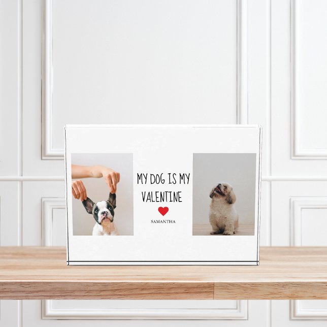 Bloc Photo Mon chien est ma Saint Valentin | Photos de deux c (Créateur téléchargé)