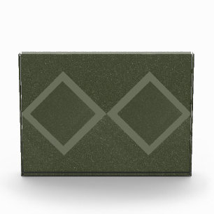 Bloc photo Moss Green Double Diamond Acrylique