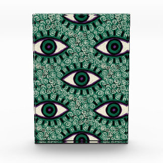 Bloc Photo "Mystic Emerald Eyes" - Psychedelic Swirl Seamless