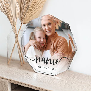 Bloc Photo Nanie Nous Vous Aimons Superposition de script d