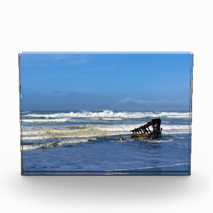 Bloc Photo Naufrage du Peter Iredale, côte de l'Oregon