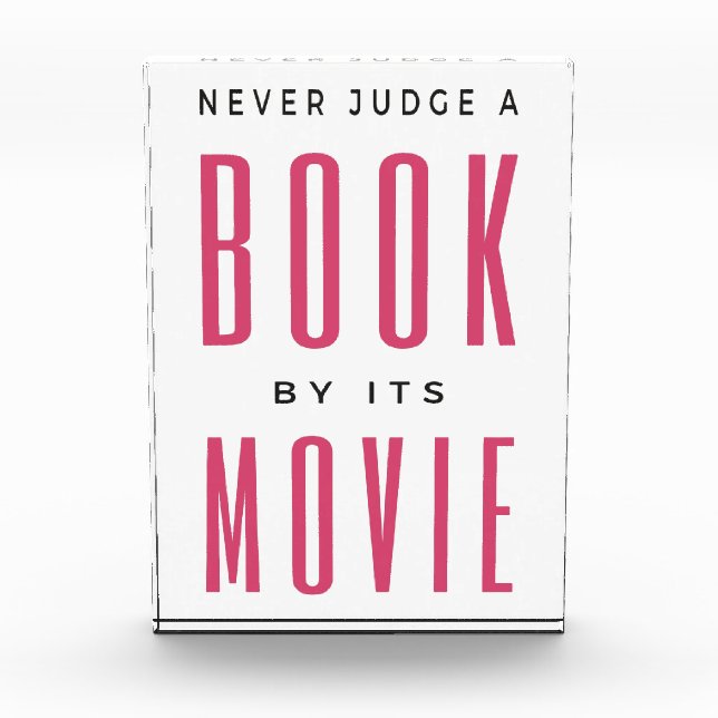 Bloc Photo Ne jugez jamais un livre par son film I (Devant)