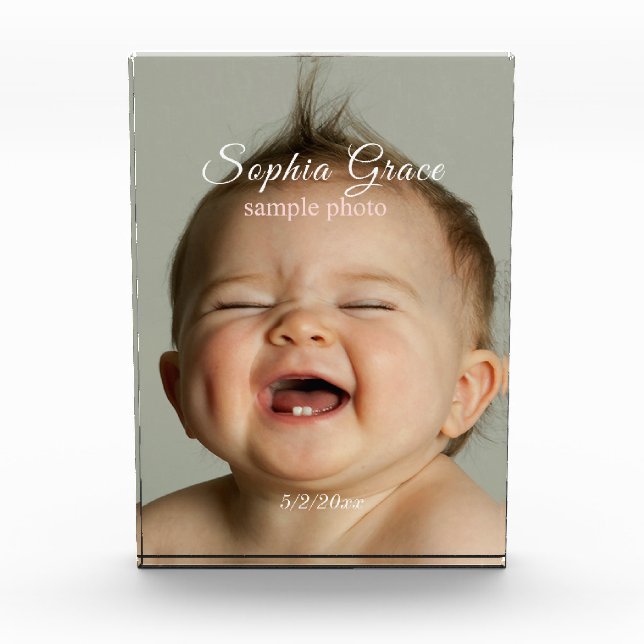 Bloc Photo Nom de la photo personnelle (Devant)