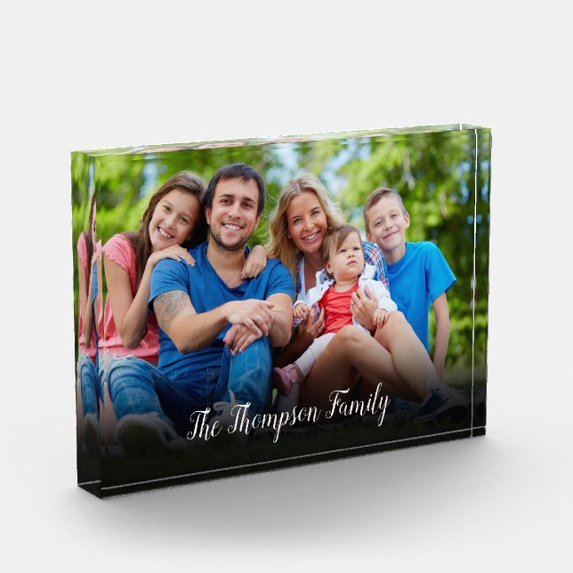 Bloc Photo Nom de script personnalisé photo (Gauche)