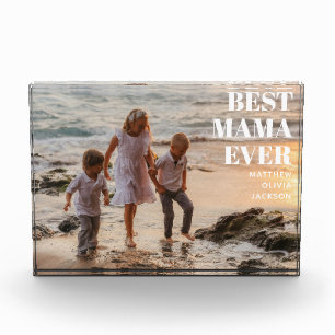 Bloc Photo Noms d'enfants modernes Maman simple Meilleure Mam