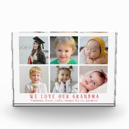 Bloc Photo Nous aimons notre grand-mère |Collage photo de pet