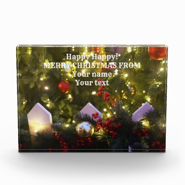 Bloc Photo Ornements de Noël (Devant)