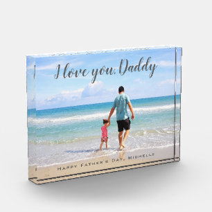 Bloc Photo Papa fait sur commande moderne de fête des pères