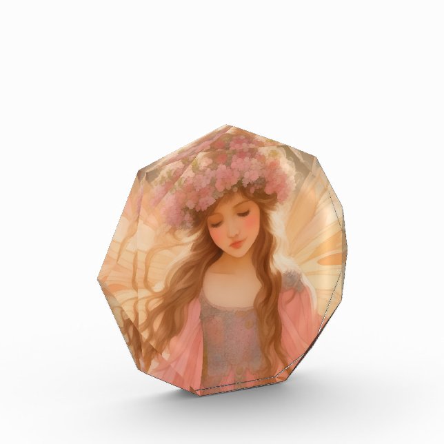 Bloc Photo Peinture Imaginaire Fée Rose Cute (Gauche)