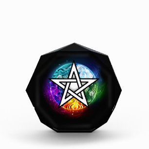 Bloc Photo pentagramme du Wiccan