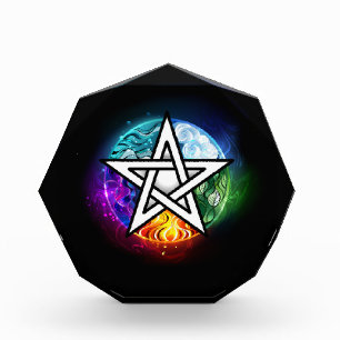 Bloc Photo pentagramme du Wiccan