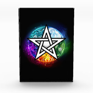 Bloc Photo pentagramme du Wiccan