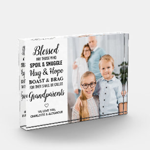 Bloc Photo Personalisé Bienheureux Grand-Parents Poème Mode