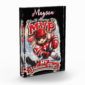 Bloc Photo Personalized Hockey MVP My Valentine Player