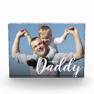 Bloc Photo Personnalisé Je T'Aime Papa Photo personnalisée