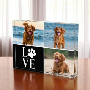 Bloc photo personnalisé pour amateur de chiens ave