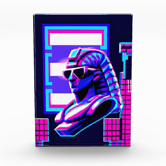 Bloc Photo Pharaon Synthwave (Devant)