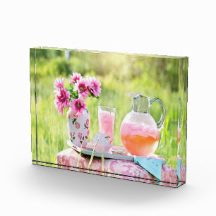 Bloc Photo Photo citronnée rose