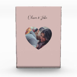 Bloc Photo Photo Coeur personnalisée Nouveaux mariés Cadeau M