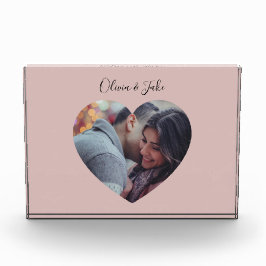Bloc Photo Photo Coeur personnalisée Nouveaux mariés Cadeau M