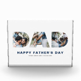Bloc Photo Photo DAD Cutout Happy Fête des pères Photo Block