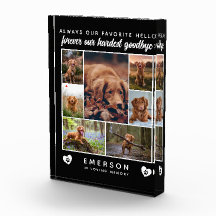 Photo de chien Collage Hardest Goodbye Memorial