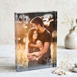 Bloc Photo Photo de couple Cadeau de date de début de relatio