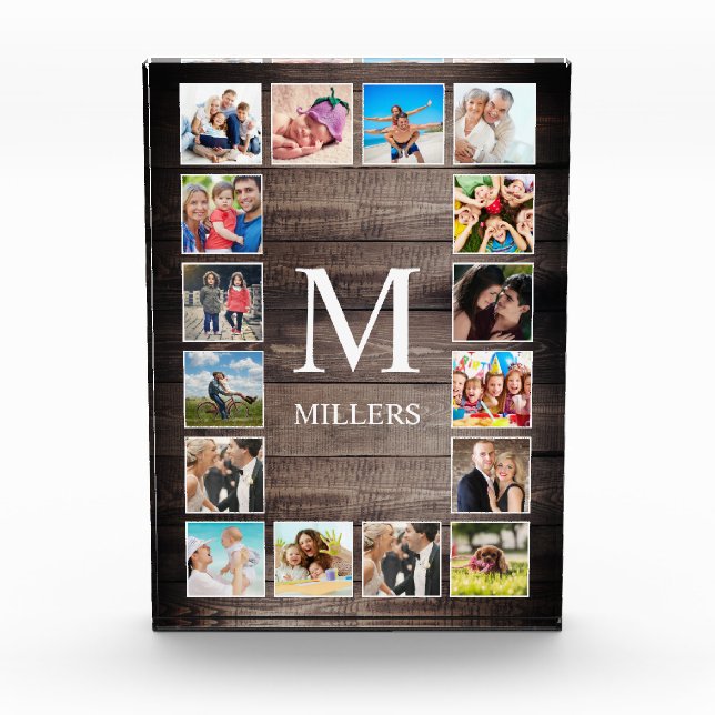 Bloc Photo Photo de Custom Collage Rustic Farmhouse Family (Devant)