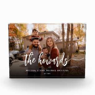 Bloc Photo Photo de script de pinceau élégant