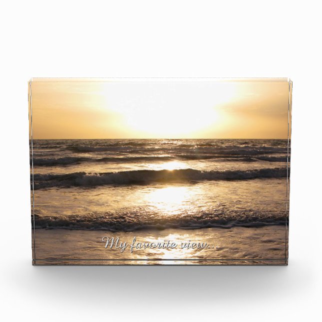 Bloc Photo Photo faite sur commande et texte de vue préférée (Devant)