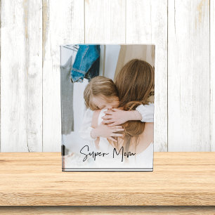 Bloc Photo Photo maman moderne et texte super maman   Cadeau 