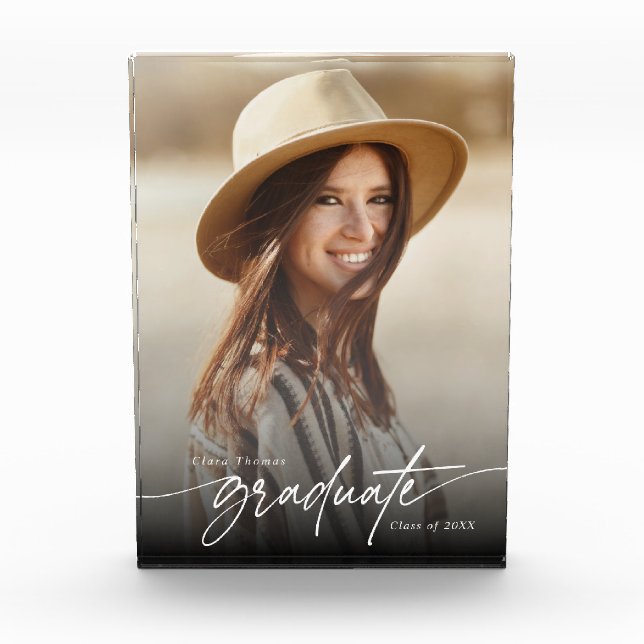 Bloc Photo Photo moderne élégante noir et blanc (Devant)