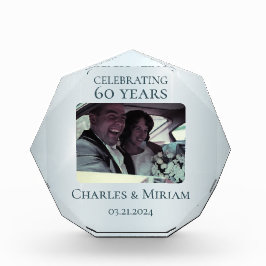 Bloc Photo Photo personnalisée 60e anniversaire de diamant Ke