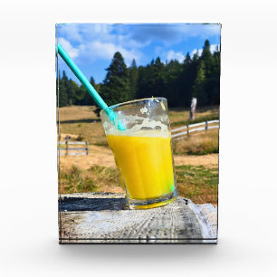 Bloc Photo Photographie de plein air au jus d'orange – Forêt