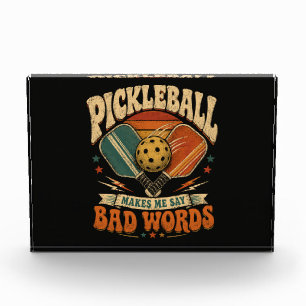Bloc Photo Pickleball Me Fait Dire Des Gros Mots