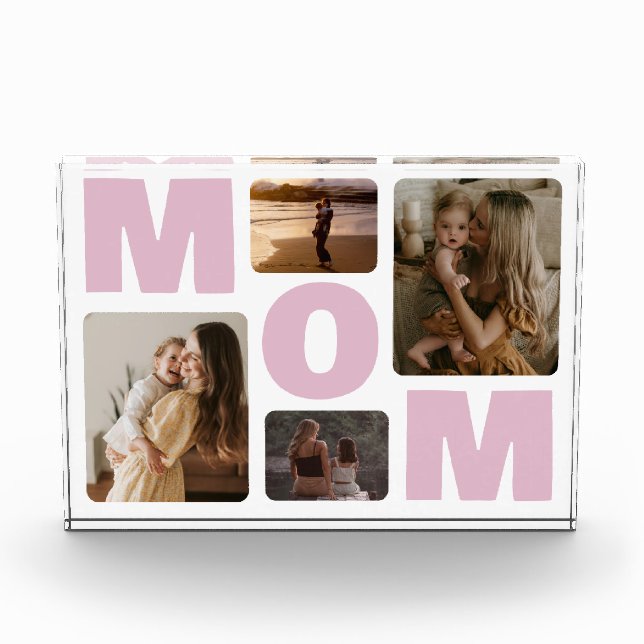 Bloc Photo Pink Mom Mothers Day Family Photo Collage (Devant)