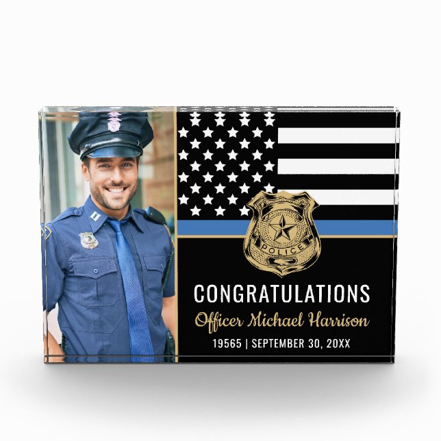 Bloc Photo Police Academy Graduation police police applicatio (Devant)
