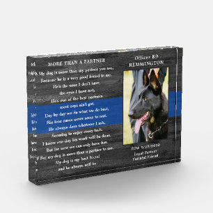 Bloc Photo Police Dog Memorial FallOfficer Police K9