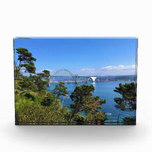 Bloc Photo Pont de la Baie de Yaquina, Newport, Oregon