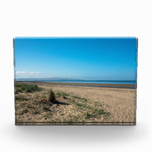 Bloc Photo Poster De La Carte Postale Beach At Troon Scotland