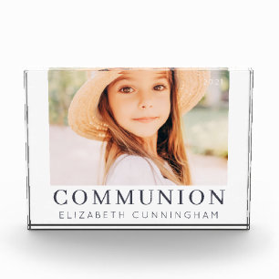 Bloc Photo Première communion simple moderne chic personnali