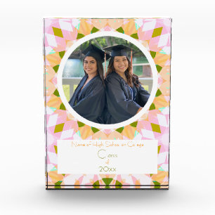 Bloc Photo Pretty Rose Green Graduation Photo Keepsaké Cadeau