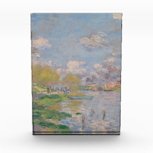 Bloc Photo Printemps sur la Seine par Monet Impressionniste