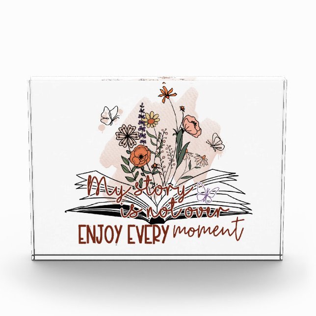 Bloc Photo Profitez de chaque instant, message positif (Devant)